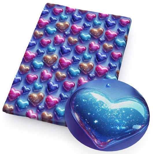 heart love valentine's day fabric