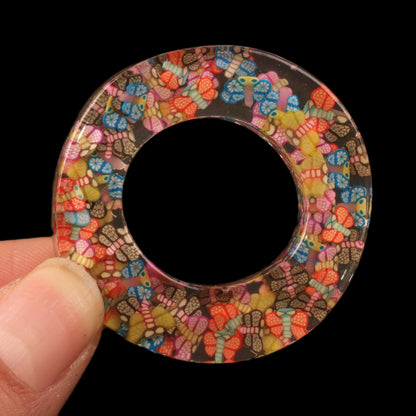 1Pc Butterfly Polymer Clay With Letters Alphabet Crystal Epoxy Resin - Perfect for Bags & Car Accessories, Ideal Gift for Women on Christmas, Birthdays, and New Year