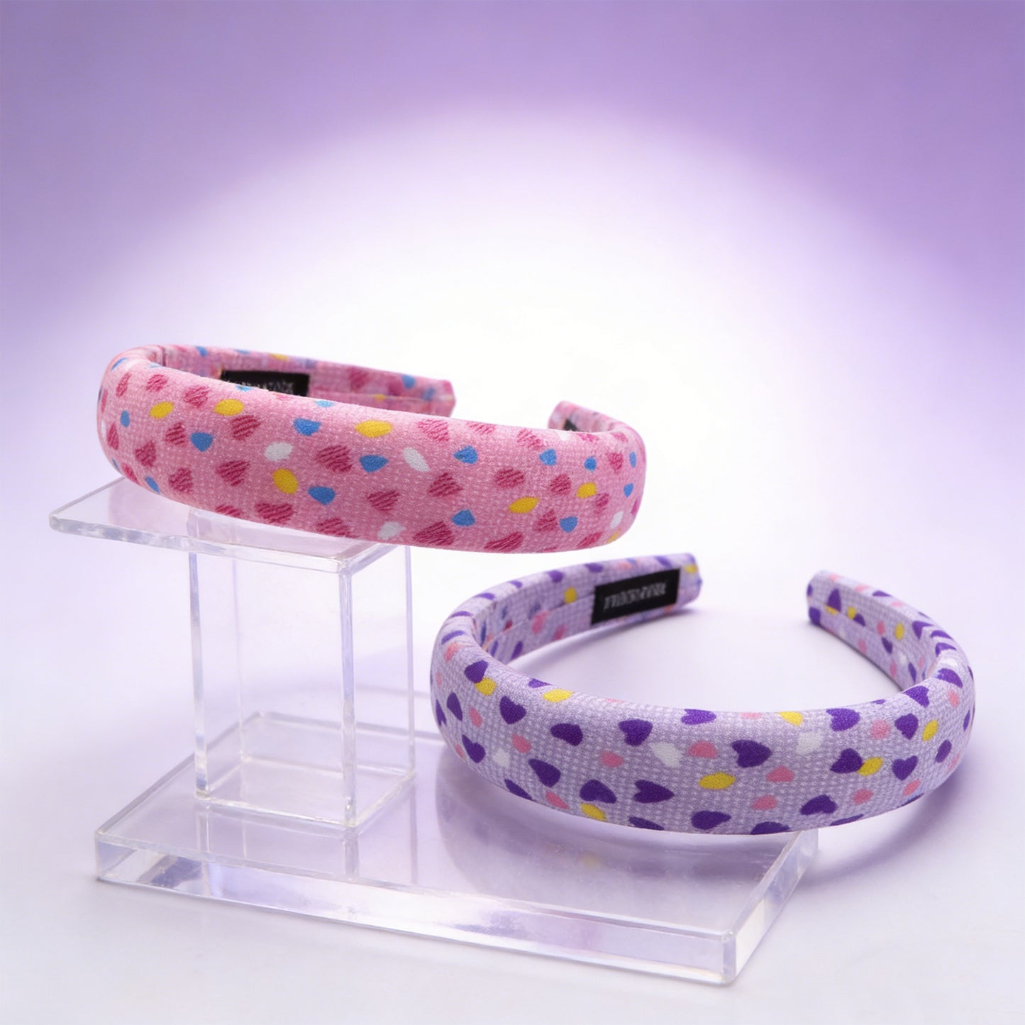 dots heart high cranial hairband