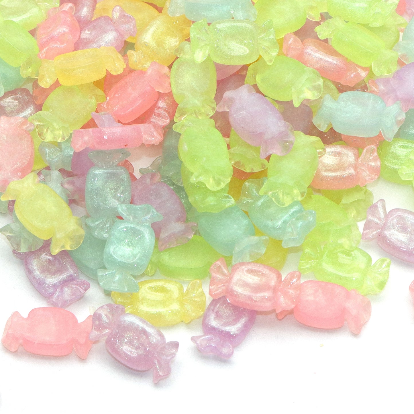 5Pcs Sweet Candy Resin Charms Vibrant Multicolor Flatback Cabochons for DIY Jewelry Making-Ideal for Necklaces, Bracelets & Earrings Charms Accessories