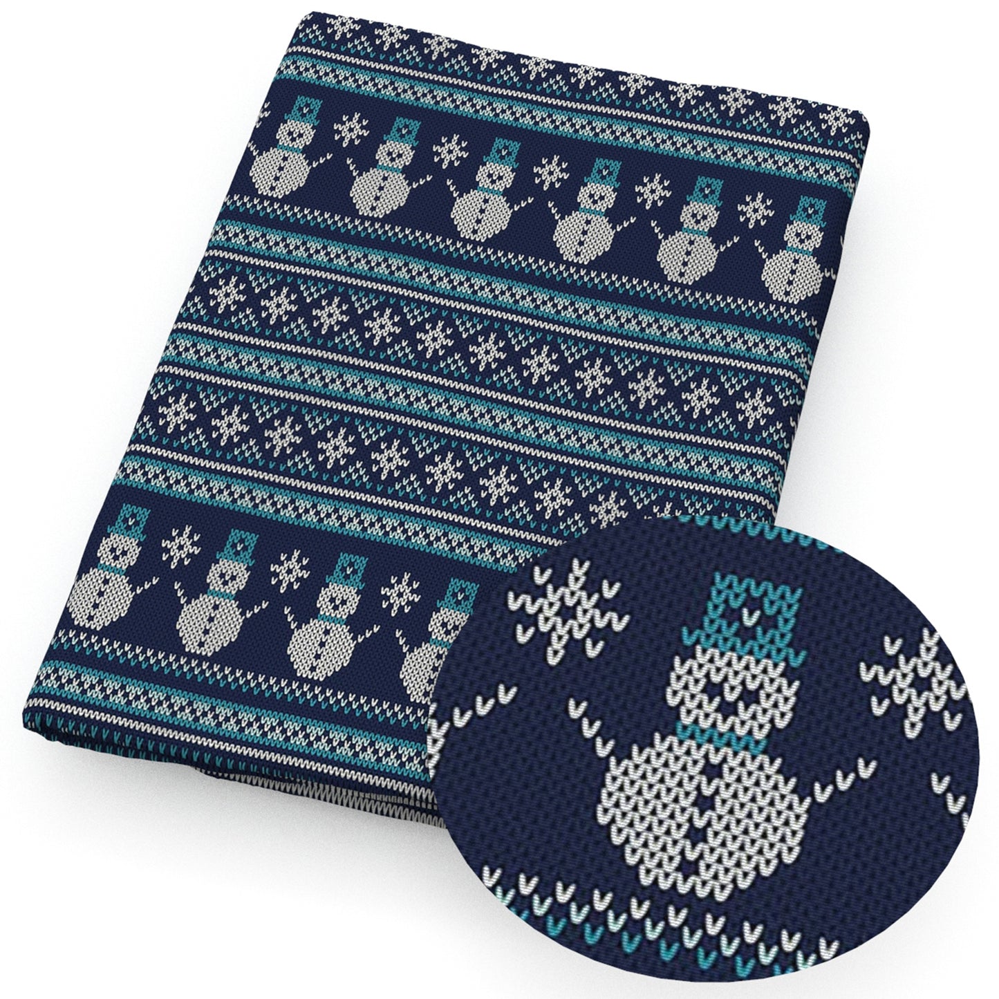 snowman christmas day fabric