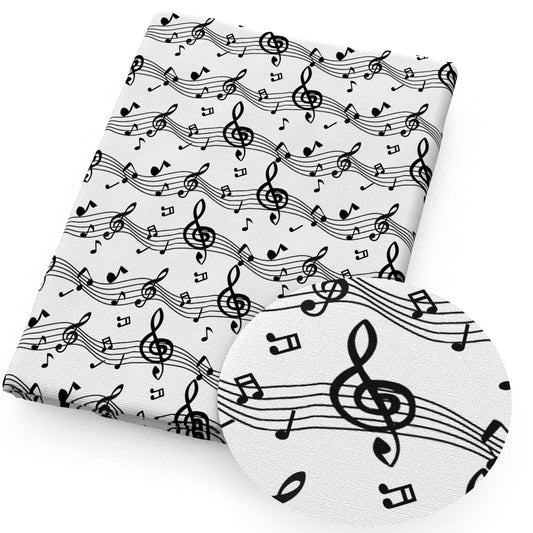 music notes fabric