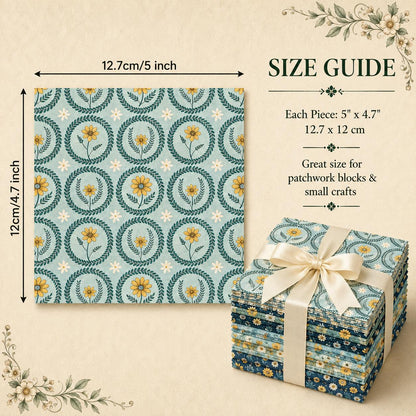 10Pc/Set Flower Series Fat Quarter Fabric, Pre-Cut Square Fabric Assort, Fabric Set, Craft Fabric, Handmade DIY Patchwork Fabric,Home Quilting Sewing Fabric, Packaging Fabric, Scrapbooking Craft Hobbyist