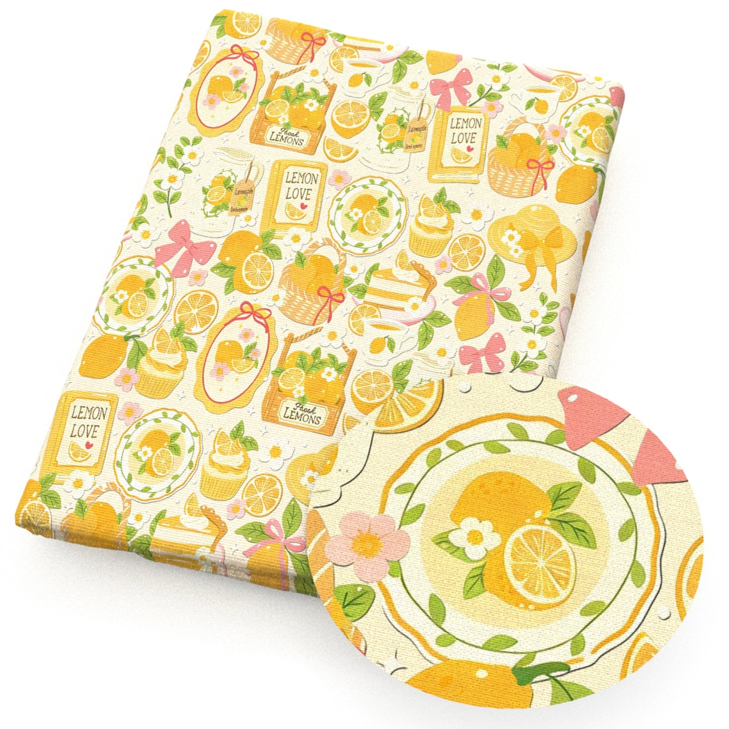 book lemon caphat bowknotbows fabric