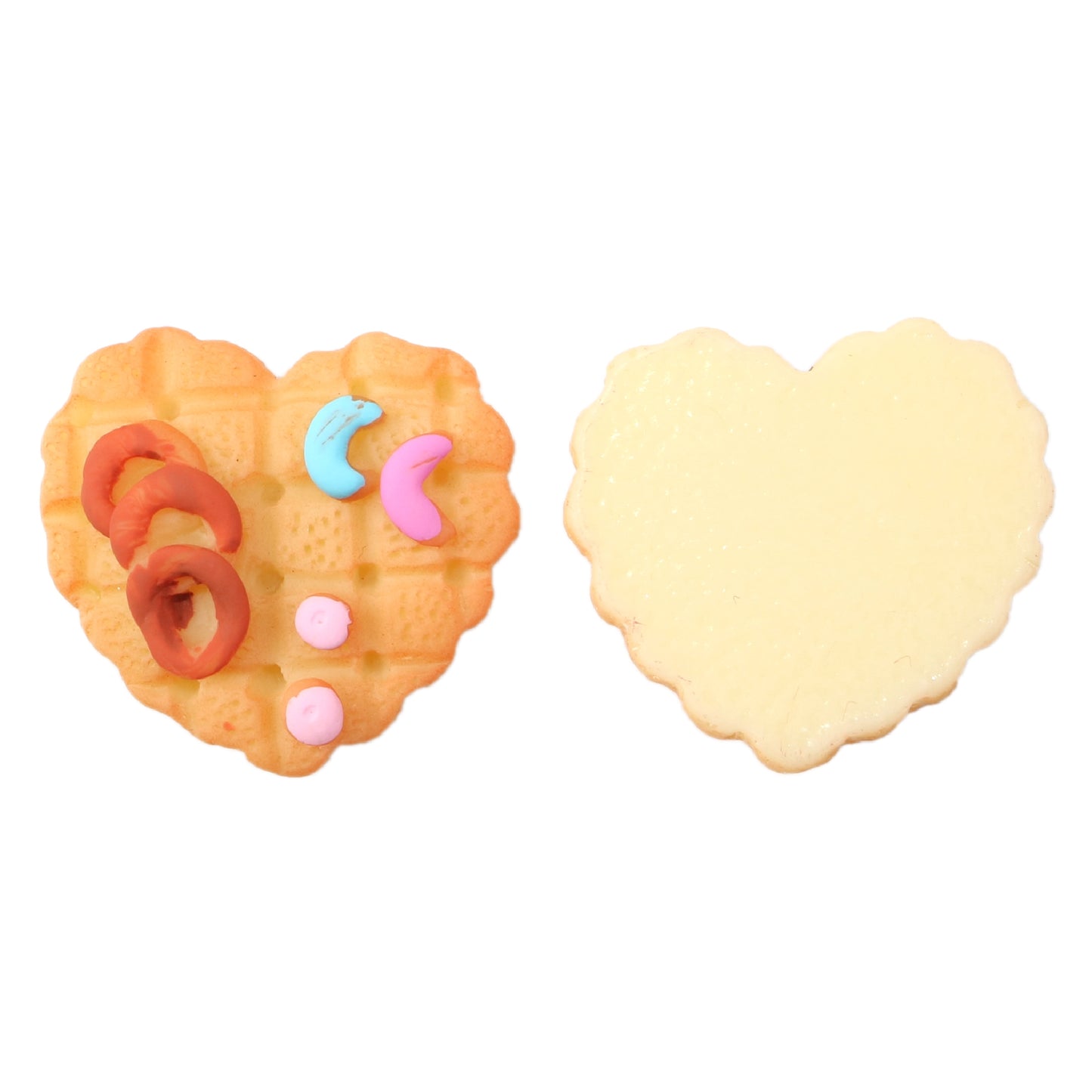 5Pcs Food Acrylic Apple & Heart Charms, Flatback Resin Cabochons for DIY Jewelry, Earrings, Bracelets, Keychains, Festive Decor, Homemade Gifts, Phone Cases, Water Bottles, Hair Accessories - Crafting Accessories