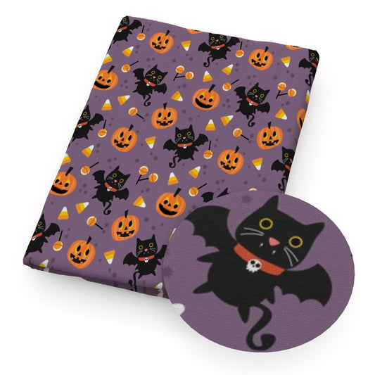 cat pumpkin halloween candysweety star starfish skull ghost skeleton bones fabric