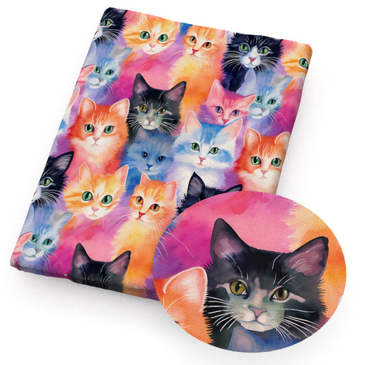 cat animals fabric