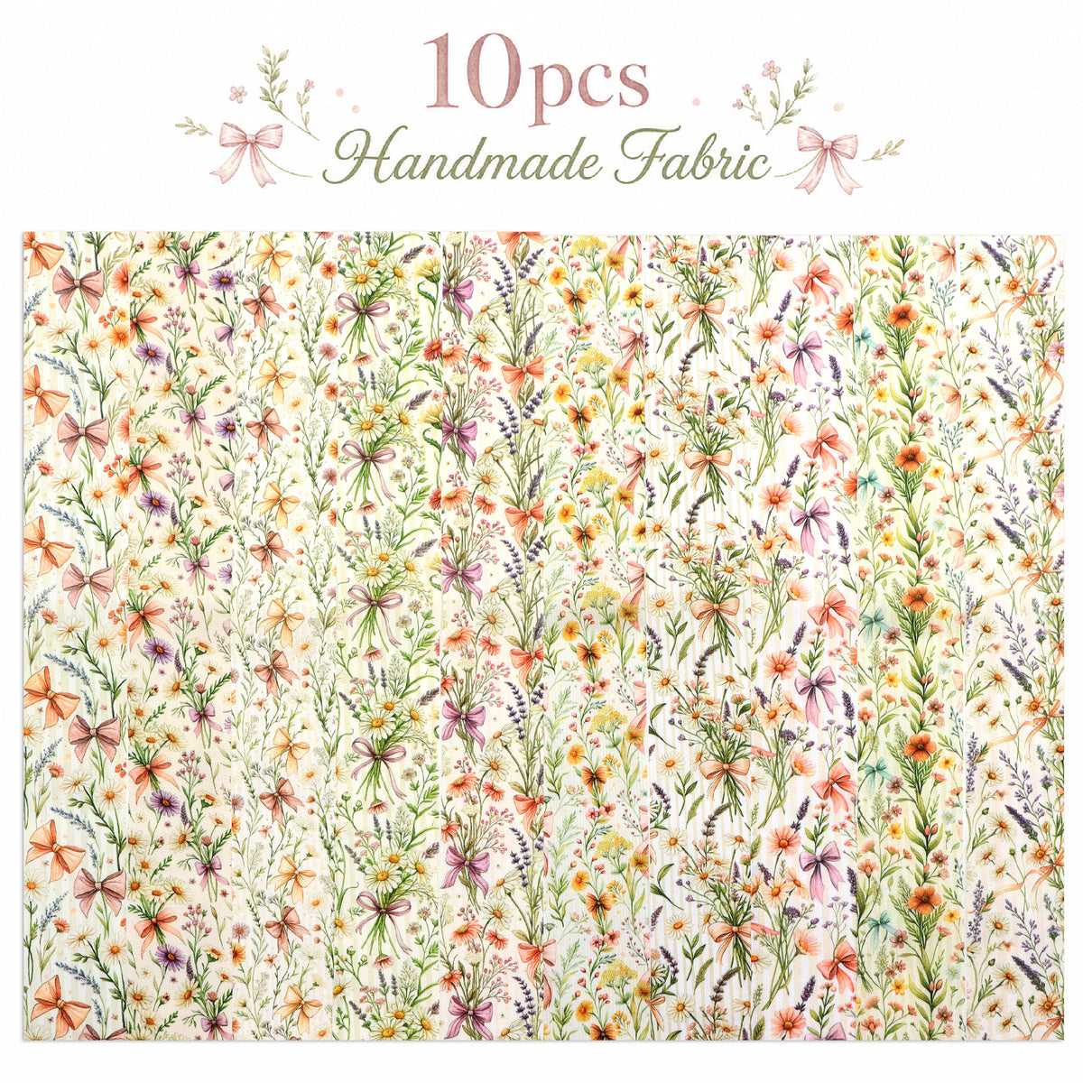 10pcs Vintage Floral Pattern Jelly Roll Fabric Strips 2.5X19.7inch Pre-Cut 100% Polyester For Patchwork Quilts, Table Runners, Placemats, Tote Bags, Storage Pouches, Makeup Bags, Coasters, Quilt Blocks & Binding