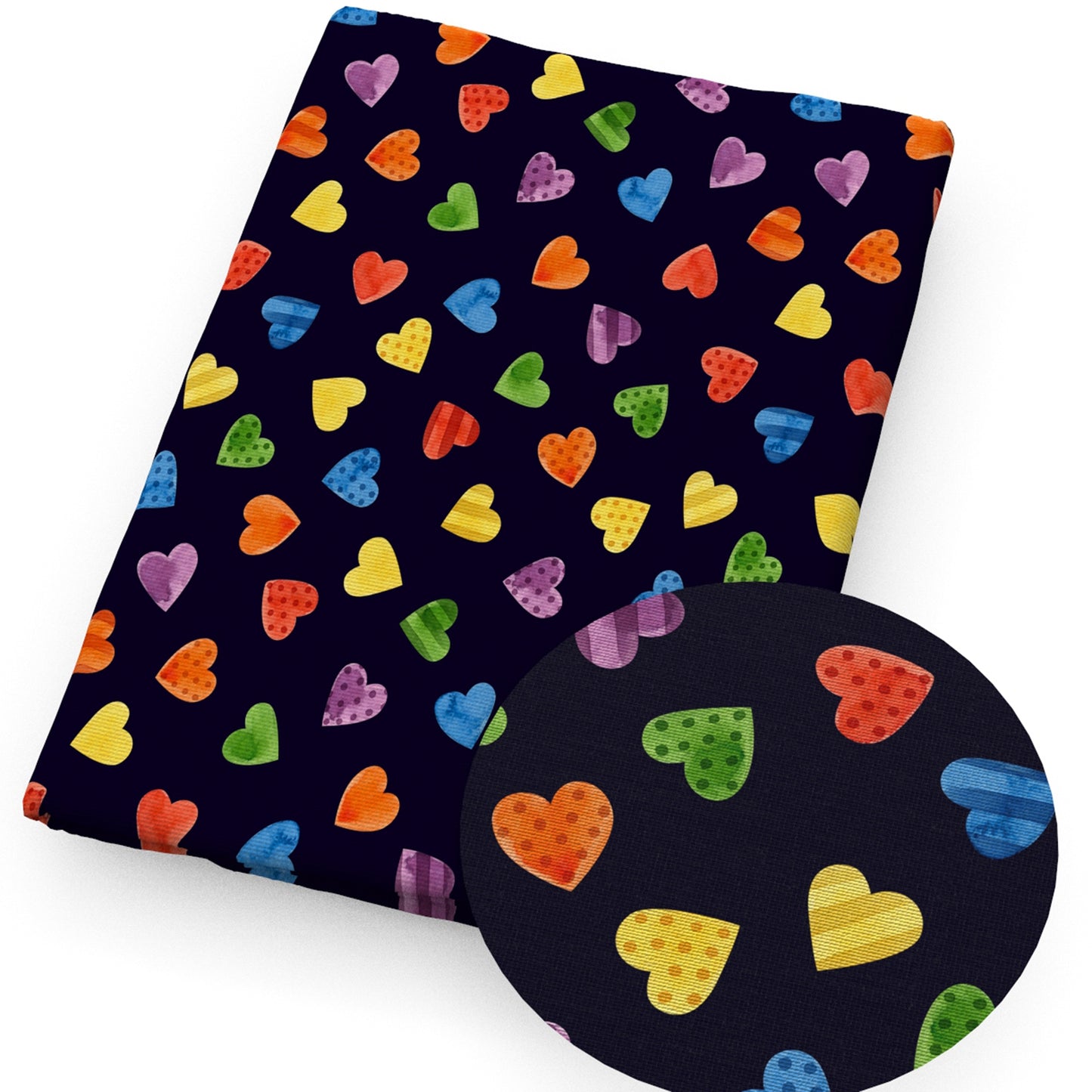 heart love fabric