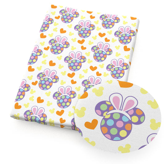 easter bunny hcartoon fabric