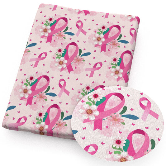 breast cancer flowerfloral fabric