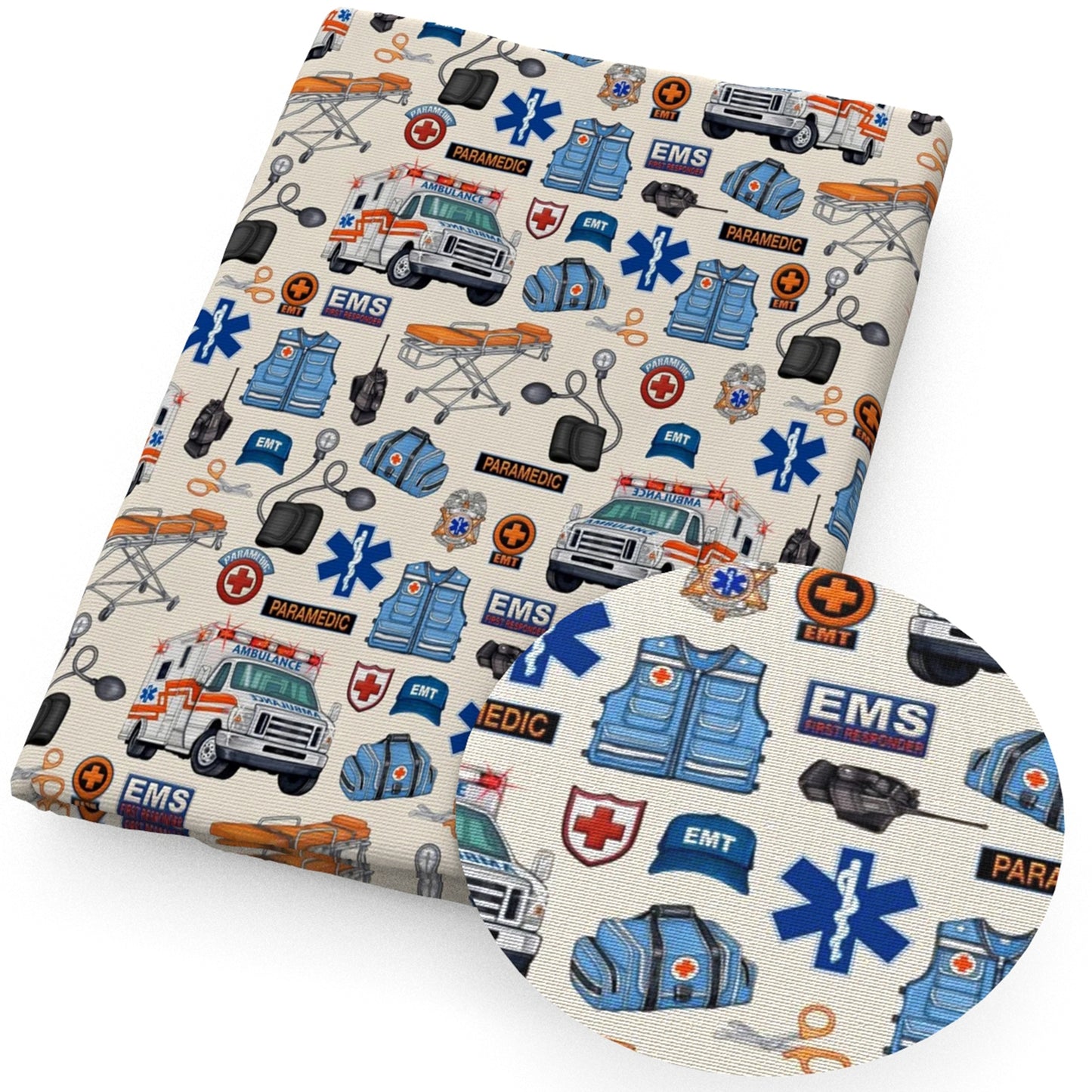medical design theme fabric