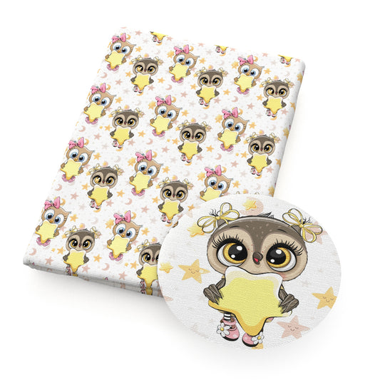 owl star starfish fabric