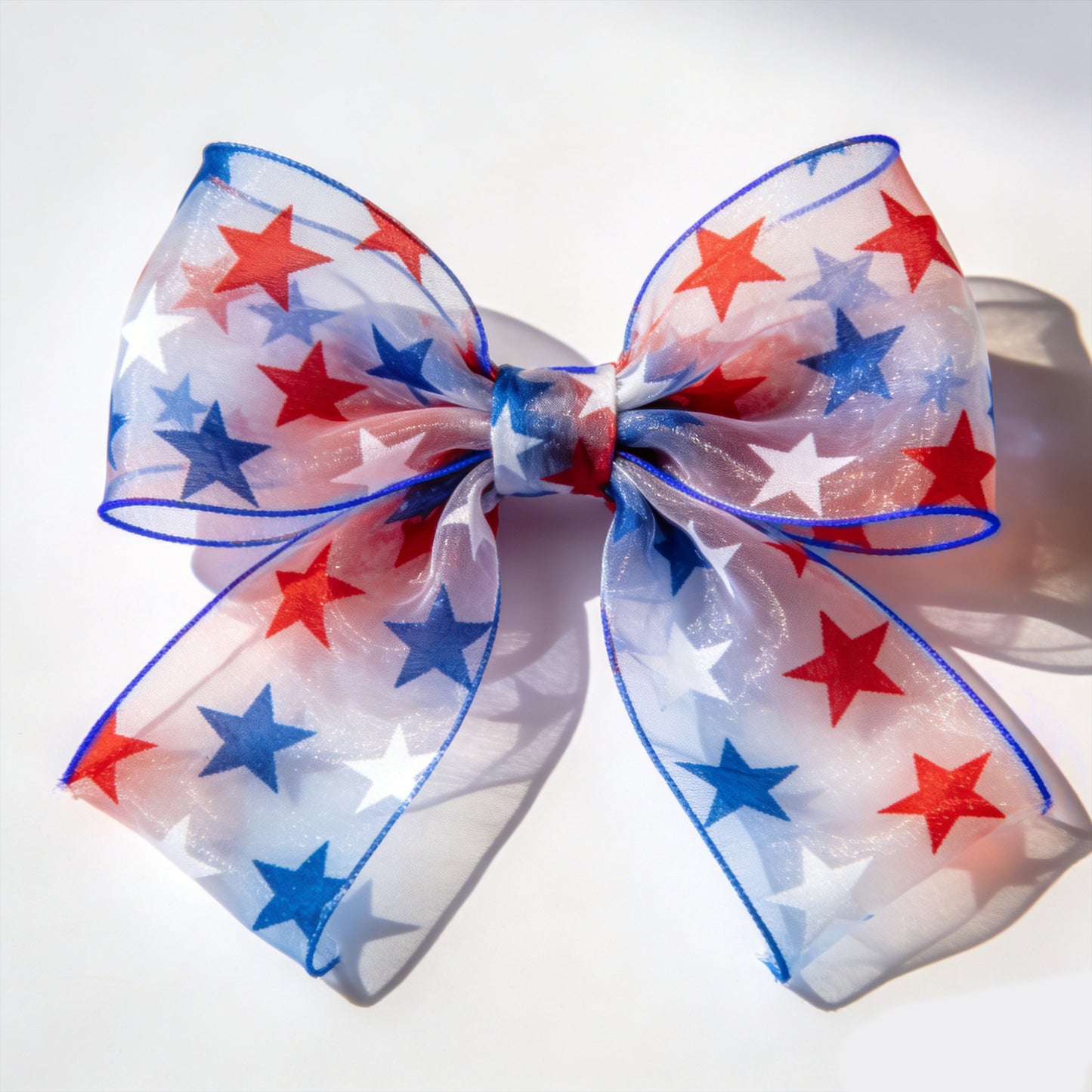 4th of July organza ribbon