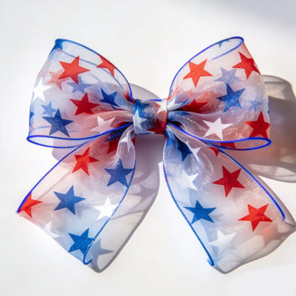 4th of July organza ribbon