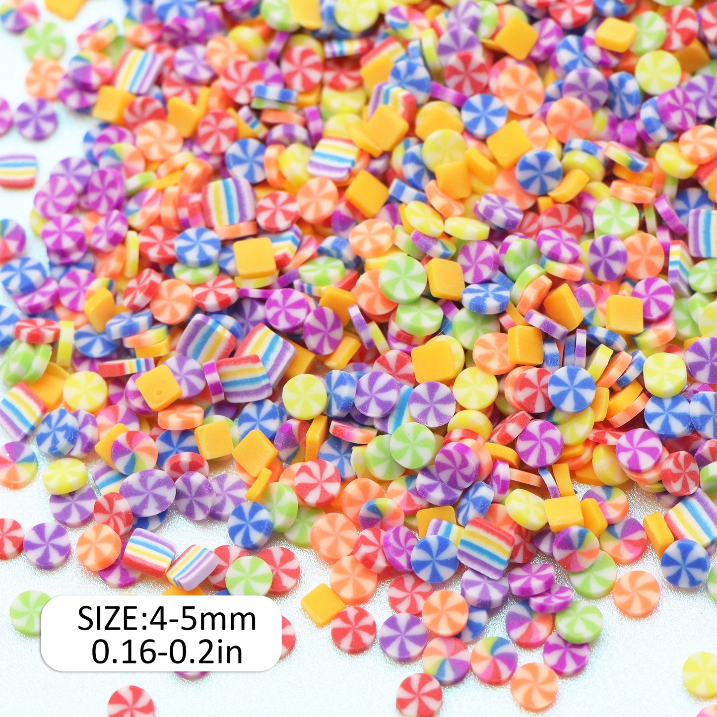 10g/pack Vibrant Candy Cane Nail Art Polymer Clay Slices-Unscented,DIY Crafting Supplies for Phone Case Decoration, Festive Nail Art Design, Christmas Crafting Accessories, and Creative Jewelry Making - Perfect for Holiday Season