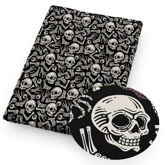 bonesfish bonesdog bones halloween skull ghost skeleton bones fabric