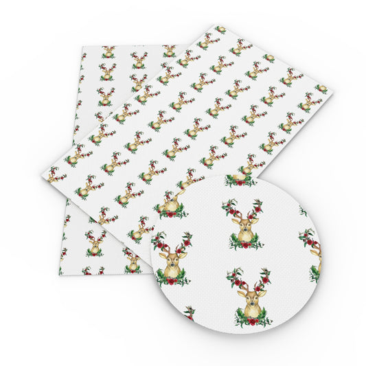 reindeer christmas fabric