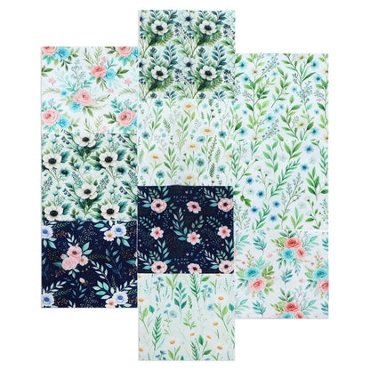 10Pc/Set Flower Series Fat Quarter Fabric, Pre-Cut Square Fabric Assort, Fabric Set, Craft Fabric, Handmade DIY Patchwork Fabric,Home Quilting Sewing Fabric, Packaging Fabric, Scrapbooking Craft Hobbyist