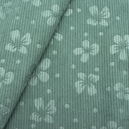 Flower Corduroy Polyester Velvet Fabric,19.68X59inch, Pre-Cut Quilting Material for DIY Wallet Crafts DIY Craft For Small Bags, Cushions, Wallets, Toys, Coin Purses Patchwork, Handmade Doll Breathable