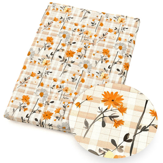 flowerfloral plaid grid gingham tartan buffalo plaid fabric