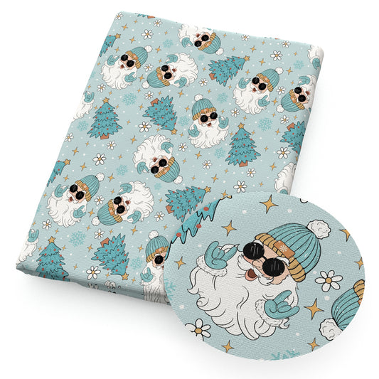 christmas tree flowerfloral star snowflakesnow fabric