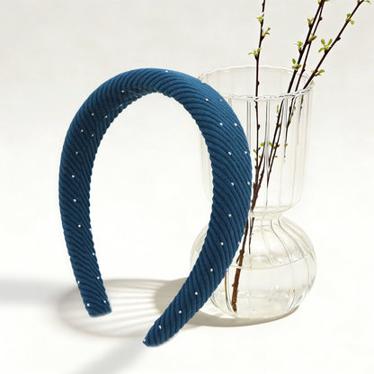 Luxury Corduroy Rhinestone Sponge Headband
