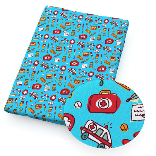 medical design theme fabric