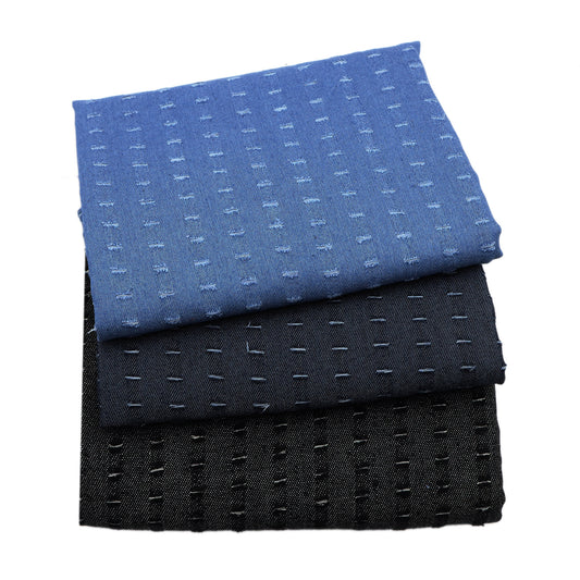 1Pc solid Pre-Washed ripped hole Denim Fabric - 59x19.68inch(150x50cm)  DIY Crafts Projects, DIY Wallet Making