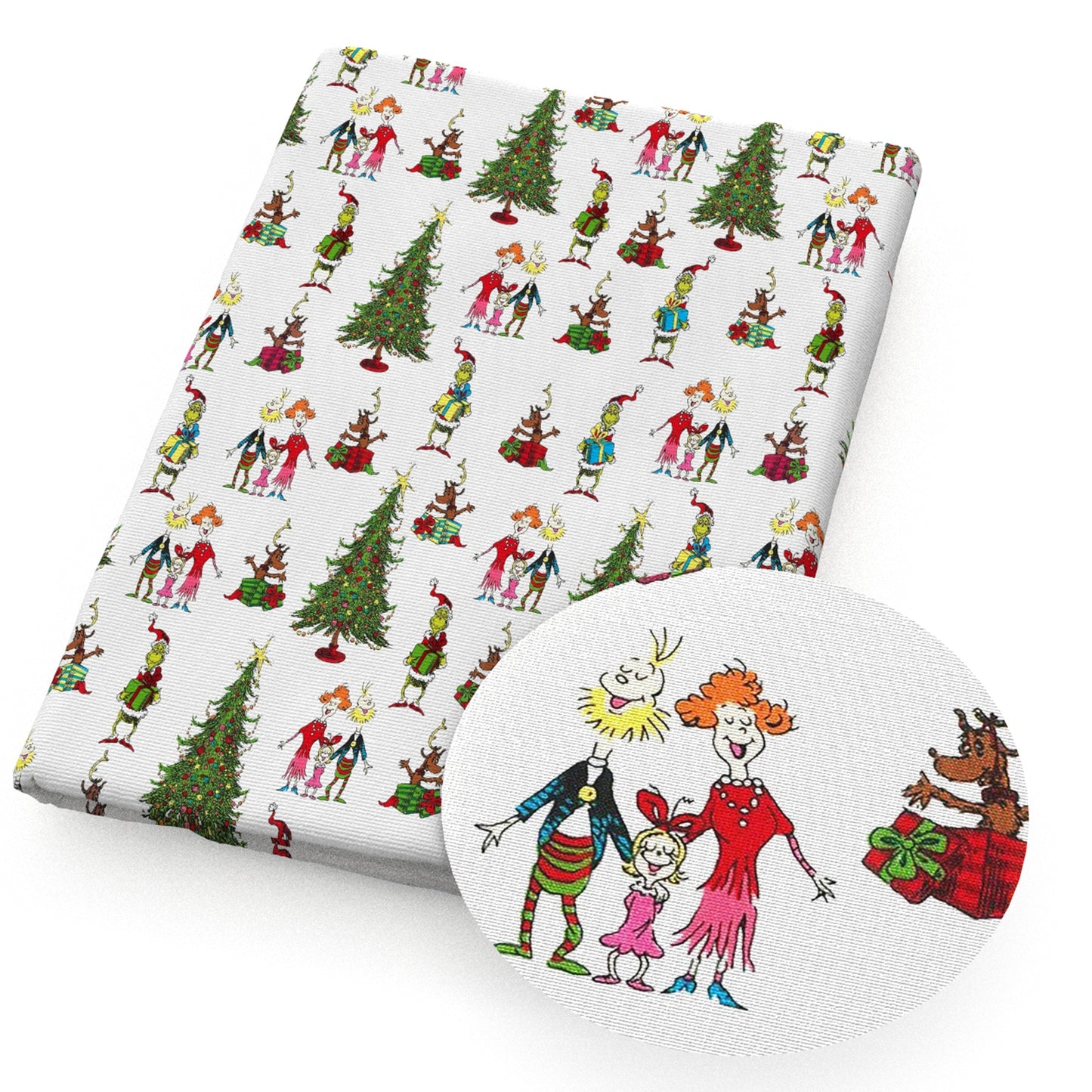christmas tree dogpuppy fabric