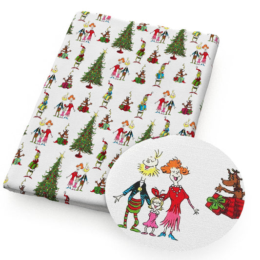 christmas tree dogpuppy fabric