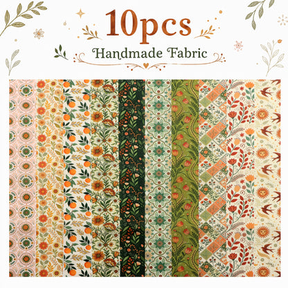 10pcs Vintage Floral Pattern Jelly Roll Fabric Strips 2.5X19.7inch Pre-Cut 100% Polyester For Patchwork Quilts, Table Runners, Placemats, Tote Bags, Storage Pouches, Makeup Bags, Coasters, Quilt Blocks & Binding