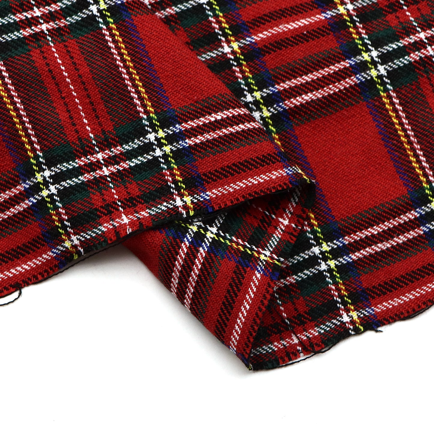 1 Pc Retro Buffalo Plaid Jacquard Fabric -50x145cm, Precut Christmas Fabric for Sewing, Quilting, Crafting - Hand Wash Only - Patchwork Fabric, Holiday Style Patterns