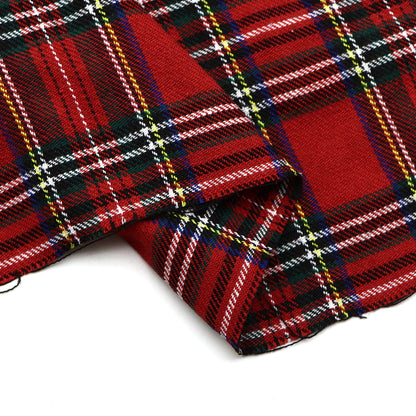 1 Pc Retro Buffalo Plaid Jacquard Fabric -50x145cm, Precut Christmas Fabric for Sewing, Quilting, Crafting - Hand Wash Only - Patchwork Fabric, Holiday Style Patterns