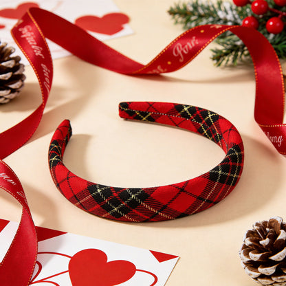 Vintage Checkered Headband