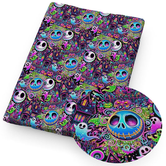 skellington the nightmare before christmassally skull ghost skeleton bones halloween fabric