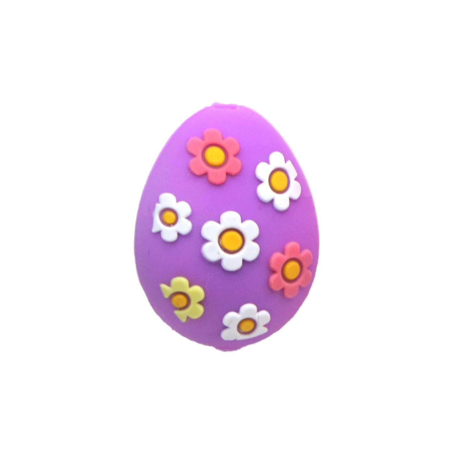 1pc Charming Chicken Eggs Flowers Silicone Plastic Beads, Focal Pendants Beads for DIY Beading & Jewelry Making, Keychains, and Bag Accessories,Beads & Bead Assortments Easter Decorations