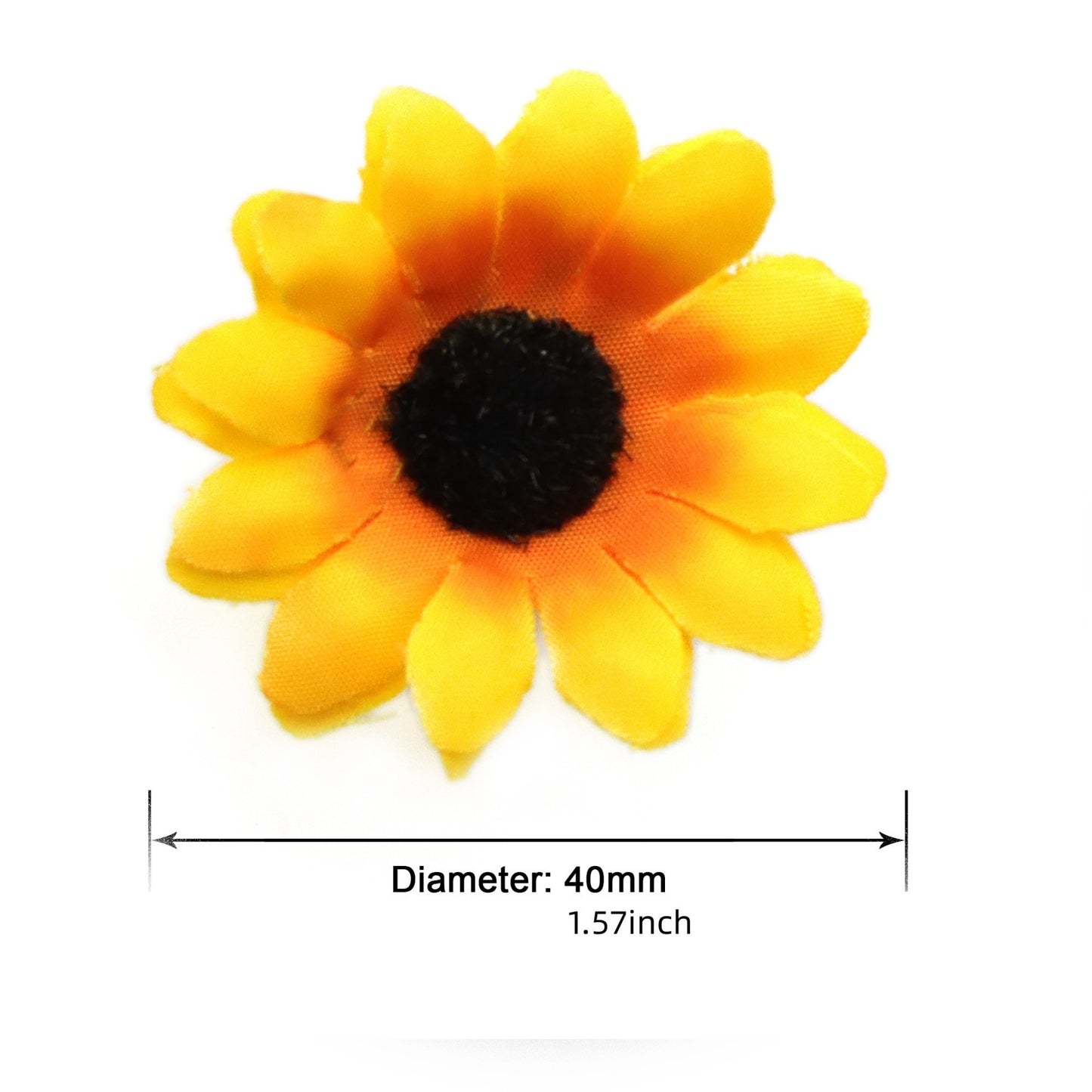 10Pcs Artificial Sunflower Heads, Small Fake for DIY Crafts, Wedding Autumn Home Decoration, Bride Shower DIY Garden