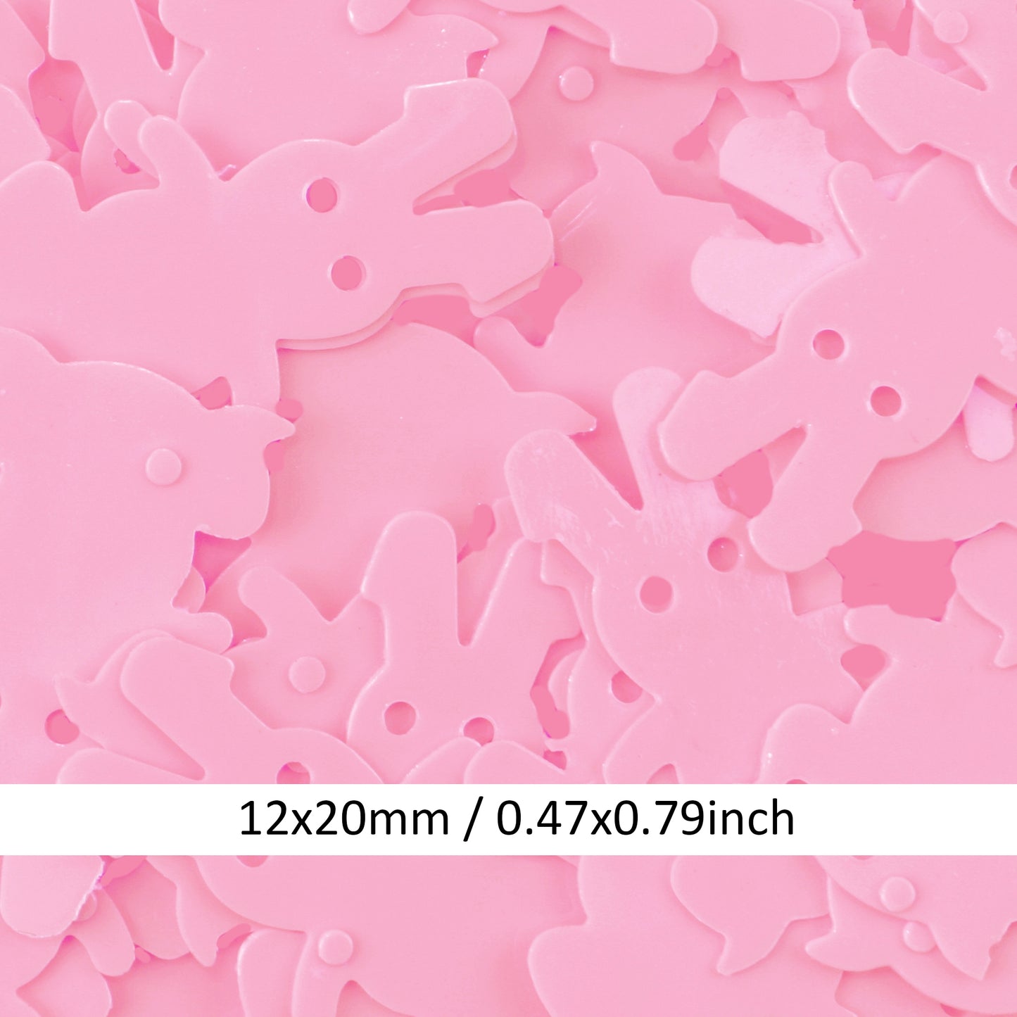 1 Pack of 10g Colorful Rabbit Sequins - DIY Handmade Animal Sequins for Sewing Accessories, Skirt, Dress Decor  Paillettes For Spring DIY Jewelry & Craft Making