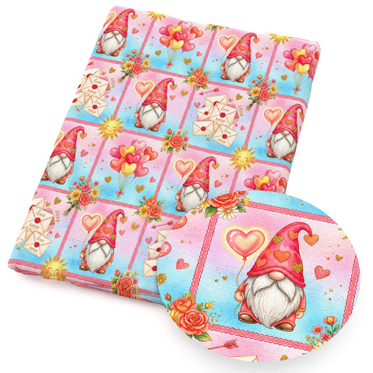balloon heart love flowerfloral envelope plaid grid fabric
