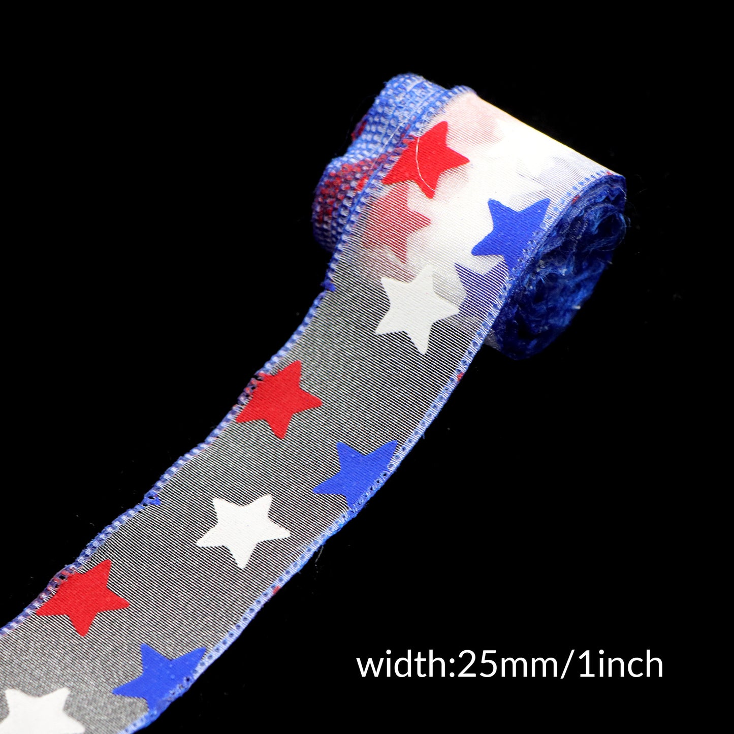 4th of July organza ribbon