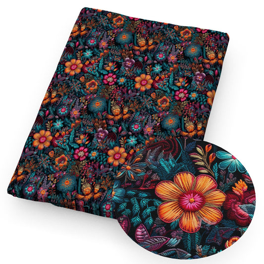 flowerfloral imitation embroidery series fabric