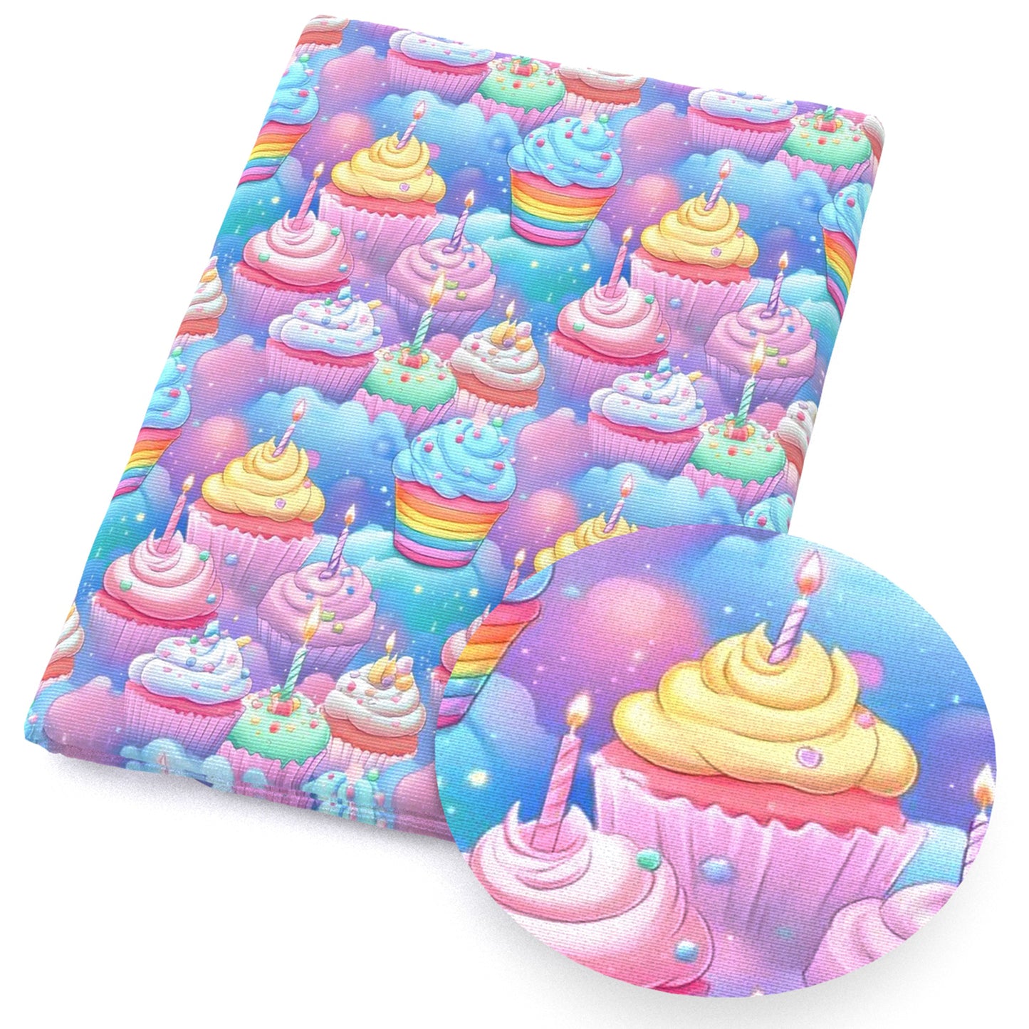 dots spot cake cupcake ice creampopsicle candles happy birthday color series fabric