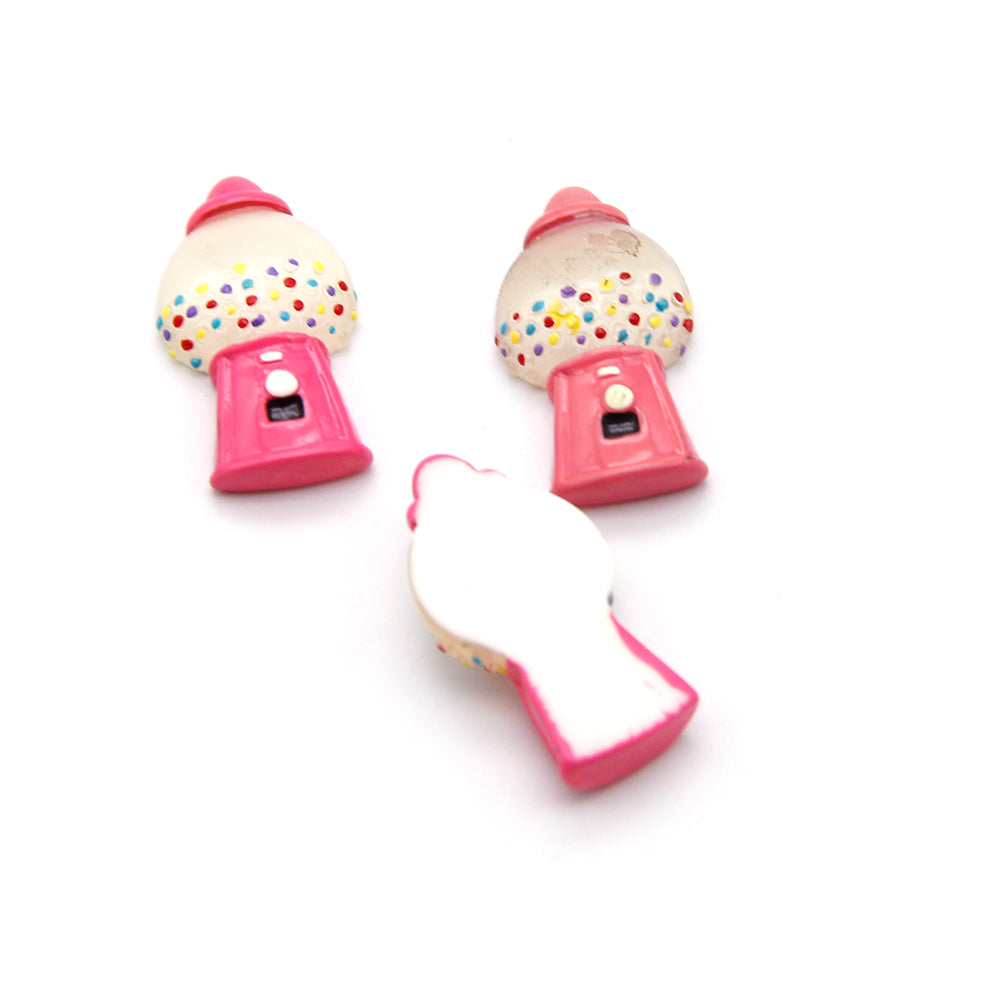 5pcs Acrylic Resin Candy Machine Charms-3D Cabochons for DIY Phone Cases, Keychains, Fridge Decor & Accessories