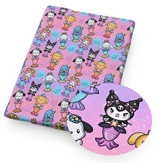 star starfish shell cartoon fabric