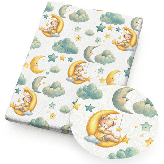 moon star starfish cloud fabric