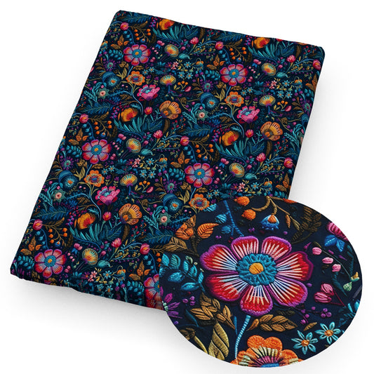 flowerfloral imitation embroidery series fabric
