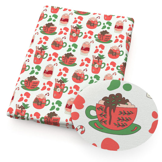 christmas day drinks juice leaf leaves tree paint splatter fabric