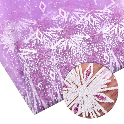 1Pc 59x19.68inch(150x50cm) glitter Tulle Mesh fabric, Suitable For Handmade DIY Party Decoration, Background Decoration, Table Decoration Fabrics And Other Multi-purpose