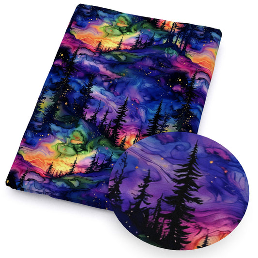 leaf leaves tree star starfish swirls tie dye fabric